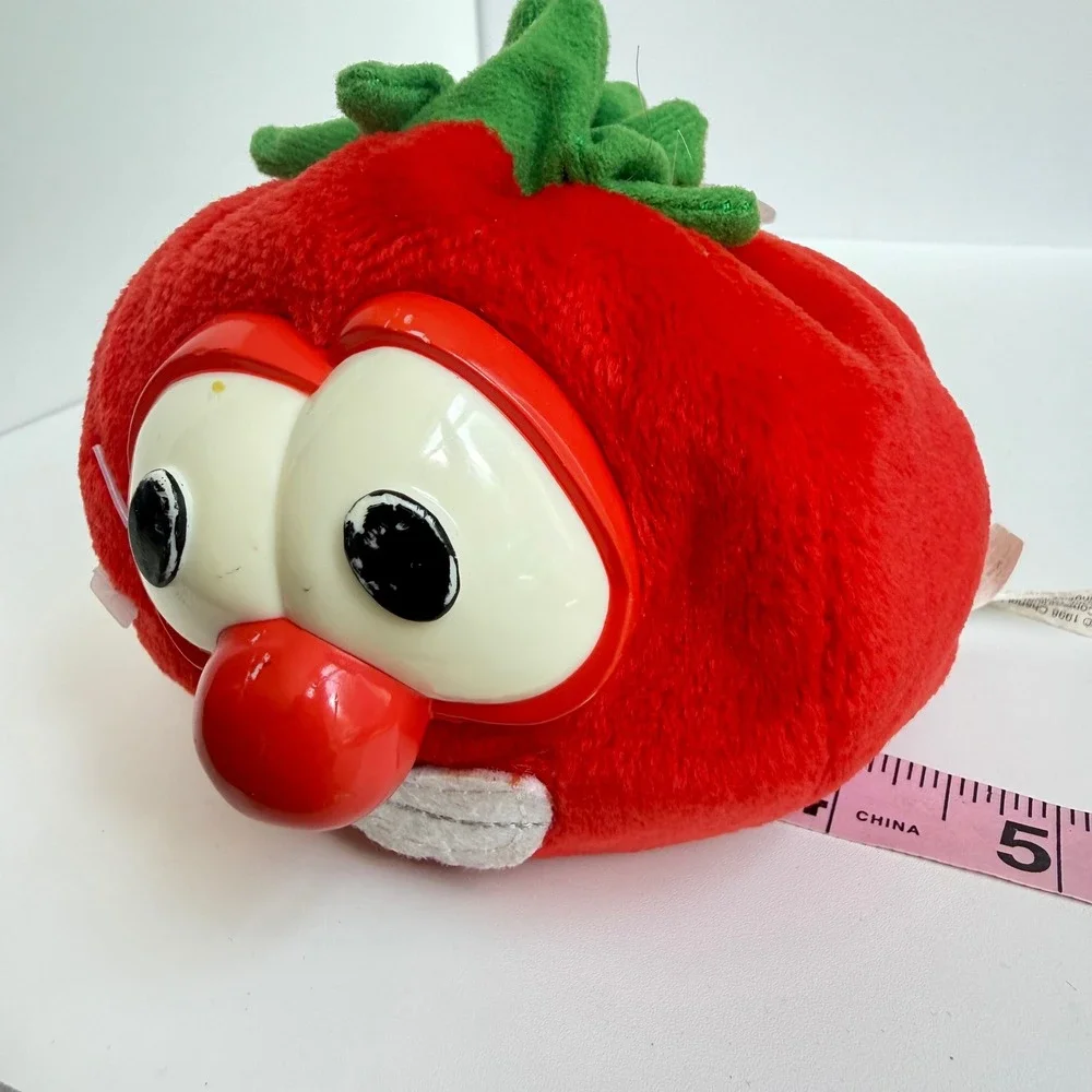 VeggieTales Bob the Tomato Plush Unisex Small Red Vintage 1998 Toy Gund